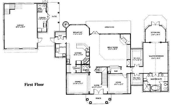 main floor house blueprint