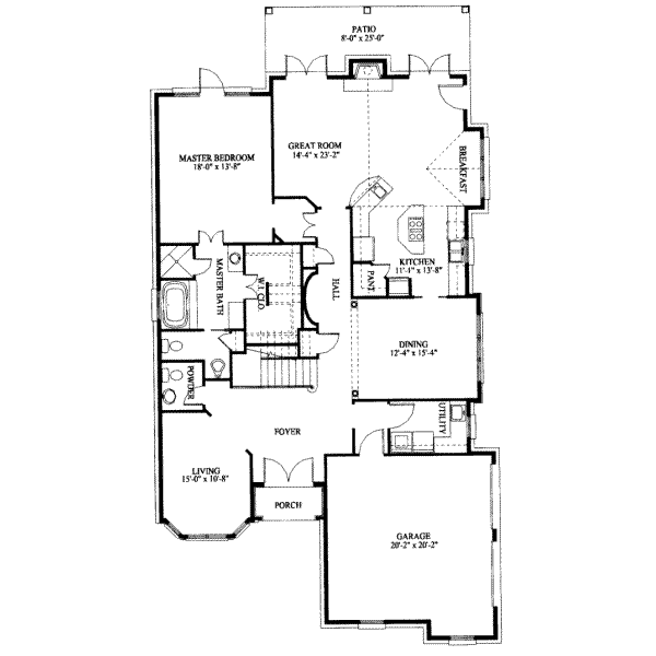 main floor house blueprint