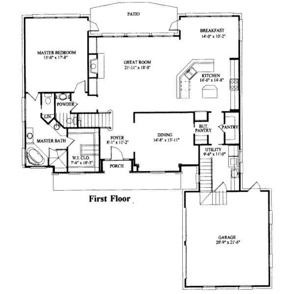 main floor house blueprint