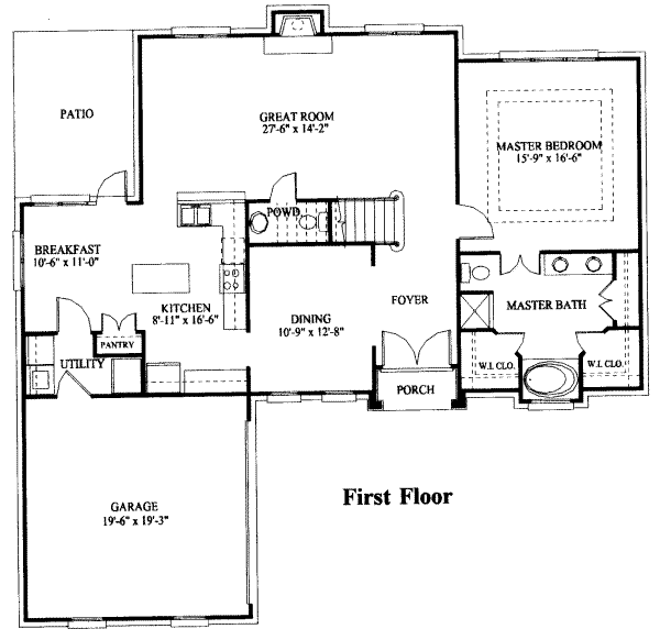 main floor house blueprint