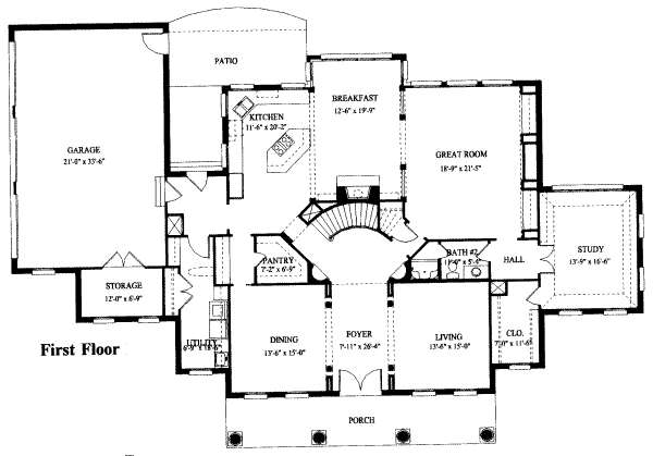 main floor house blueprint