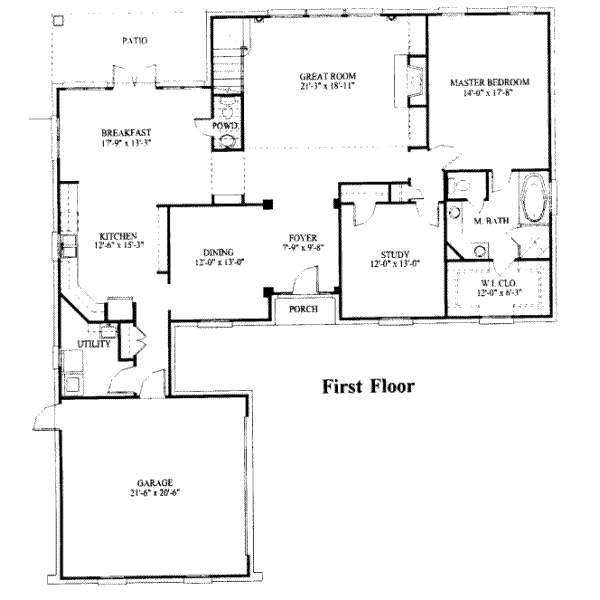 main floor house blueprint