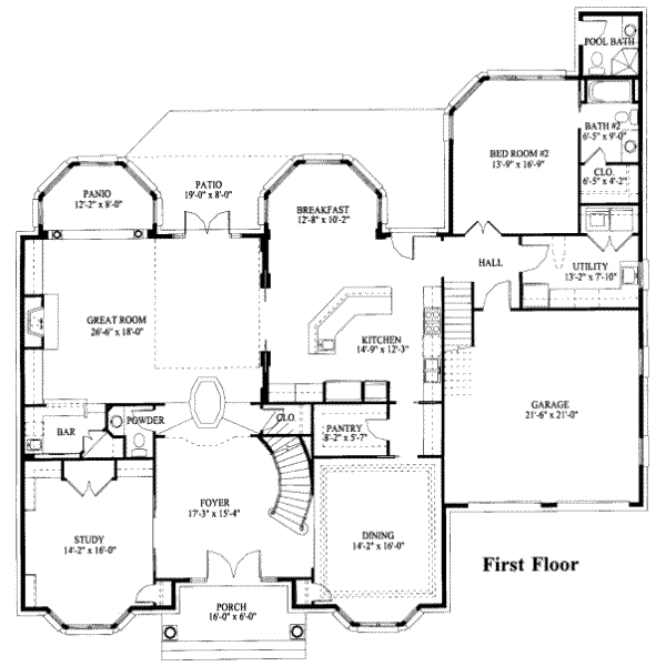 main floor house blueprint