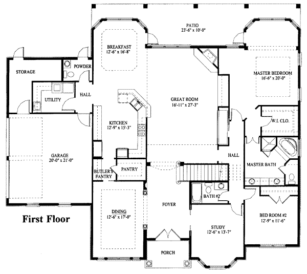 main floor house blueprint