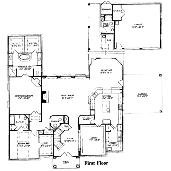 main floor house blueprint