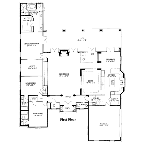 main floor house blueprint