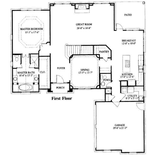 main floor house blueprint