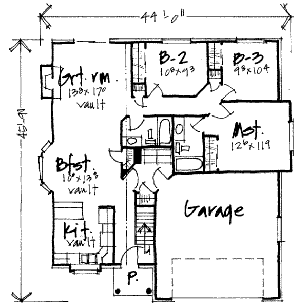 main floor house blueprint
