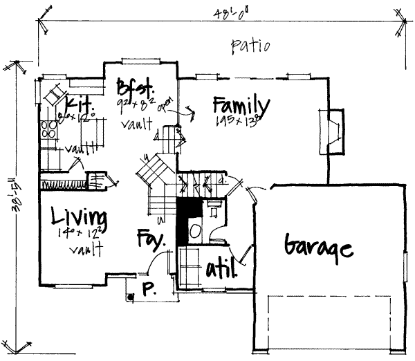 main floor house blueprint