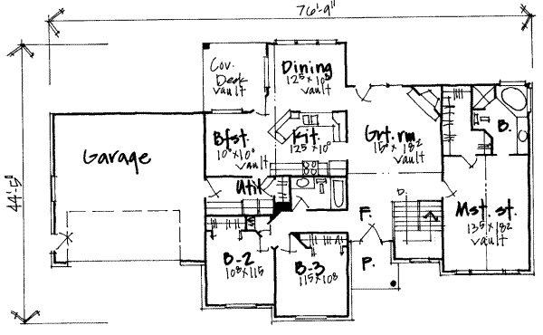 main floor house blueprint