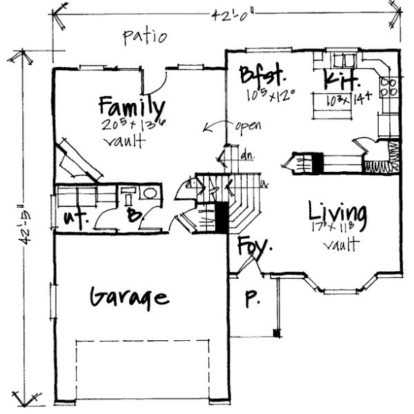 main floor house blueprint