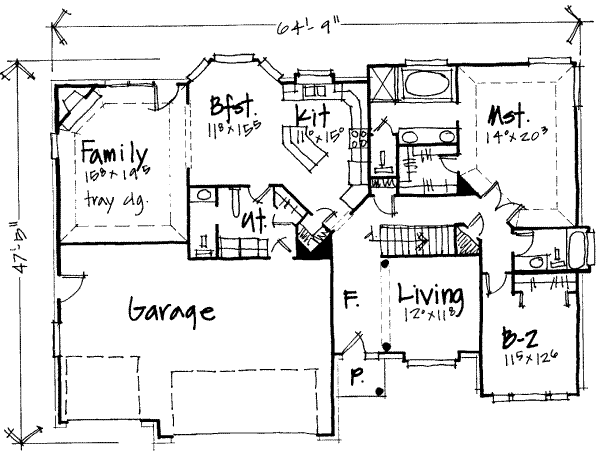 main floor house blueprint