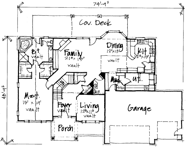 main floor house blueprint