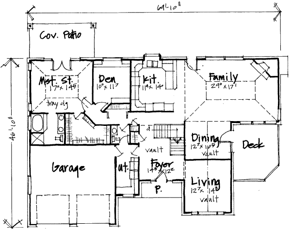 main floor house blueprint