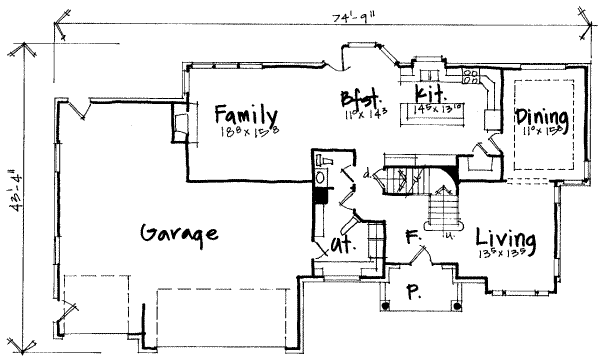 main floor house blueprint