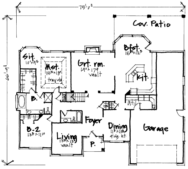 main floor house blueprint