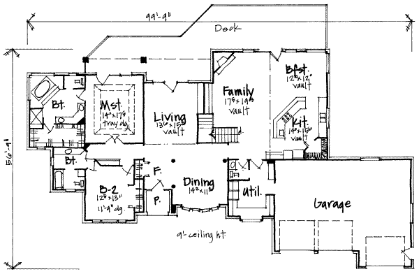 main floor house blueprint