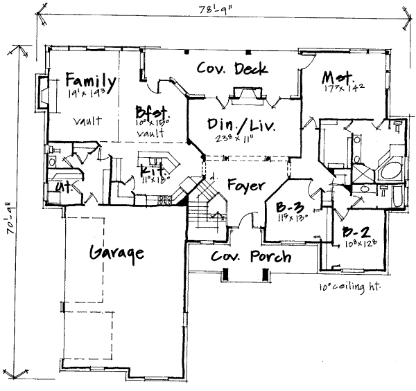 main floor house blueprint