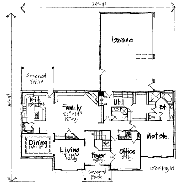 main floor house blueprint