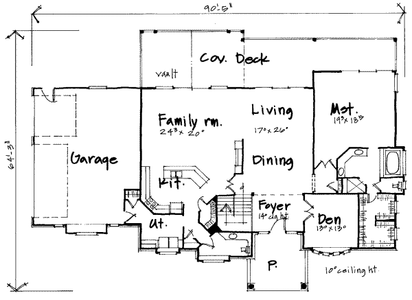 main floor house blueprint