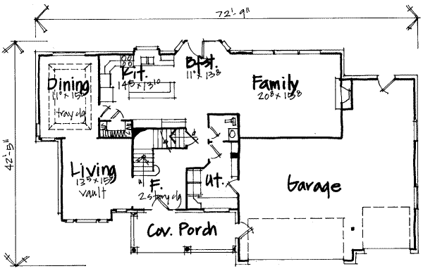 main floor house blueprint