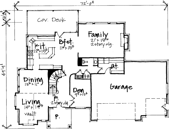 main floor house blueprint