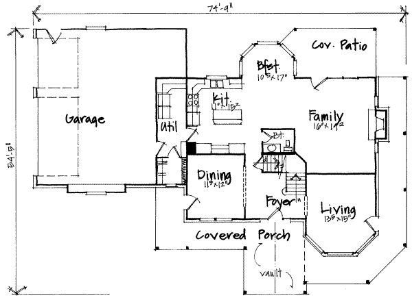 main floor house blueprint