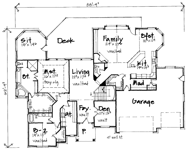 main floor house blueprint