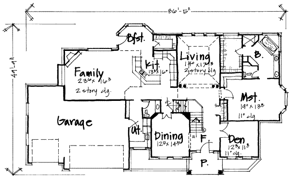 main floor house blueprint