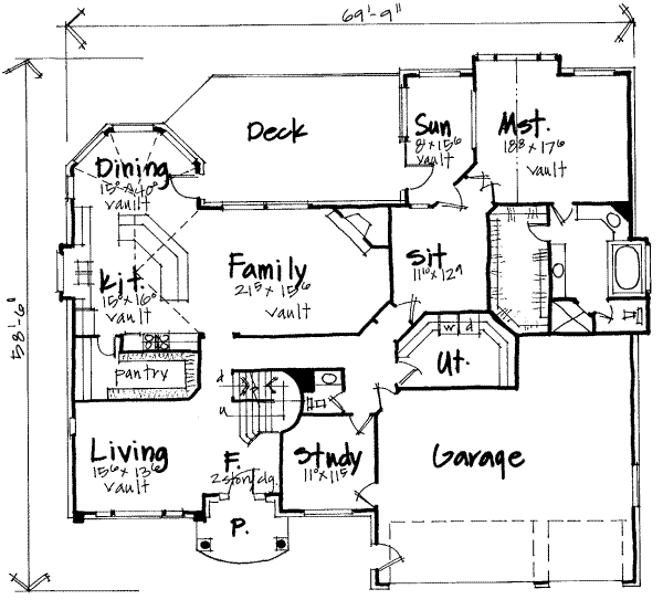 main floor house blueprint