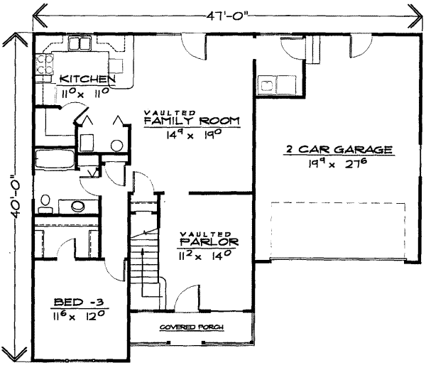 main floor house blueprint