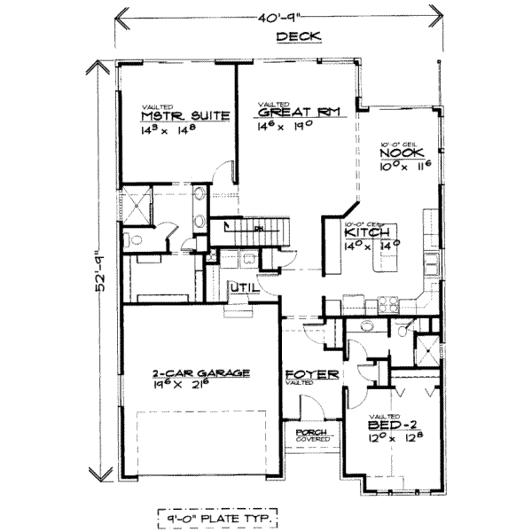 main floor house blueprint
