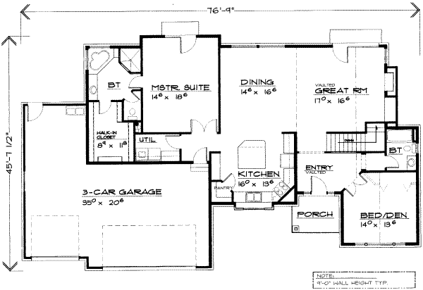 main floor house blueprint