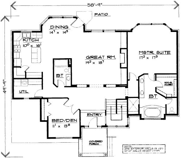 main floor house blueprint