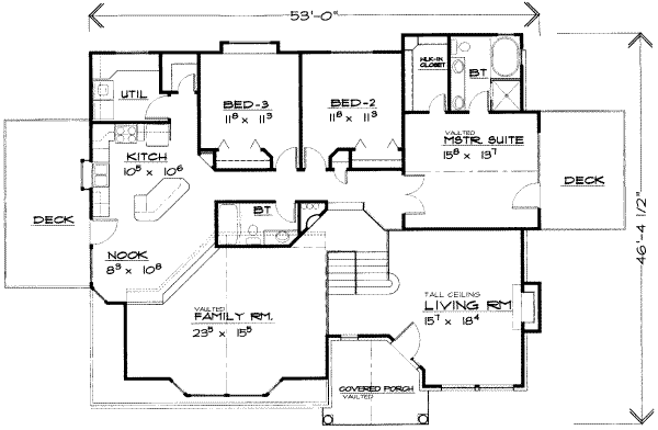 main floor house blueprint