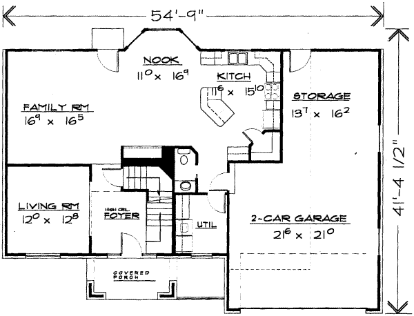 main floor house blueprint