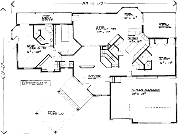 main floor house blueprint