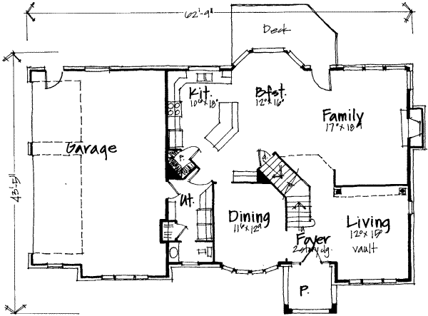 main floor house blueprint