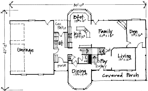 main floor house blueprint