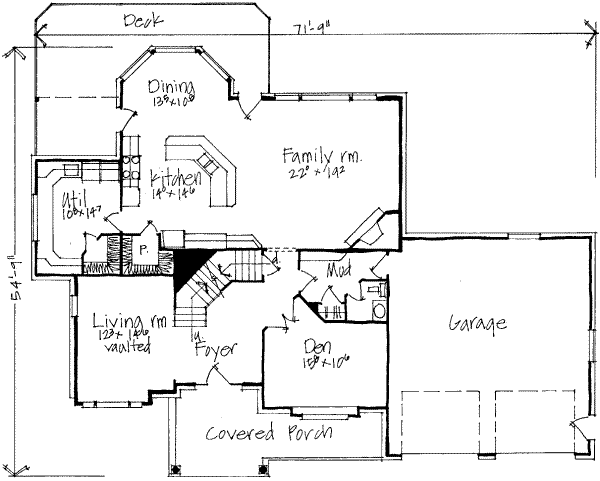 main floor house blueprint