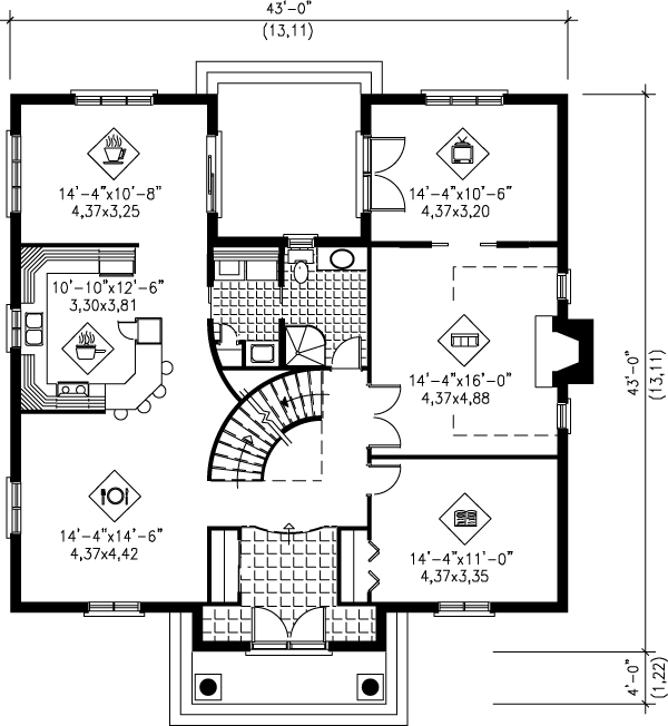 main floor house blueprint