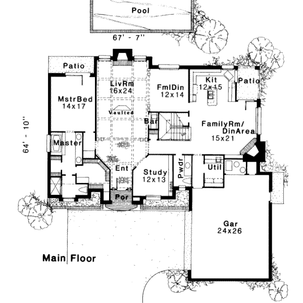 main floor house blueprint