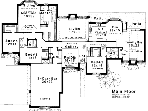 main floor house blueprint