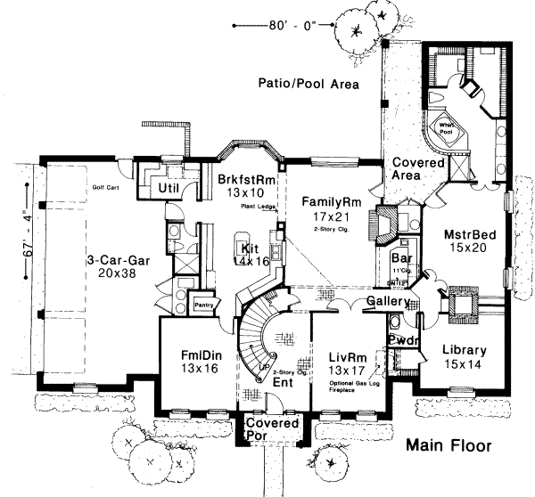 main floor house blueprint