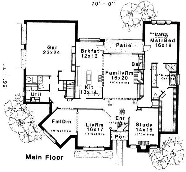 main floor house blueprint