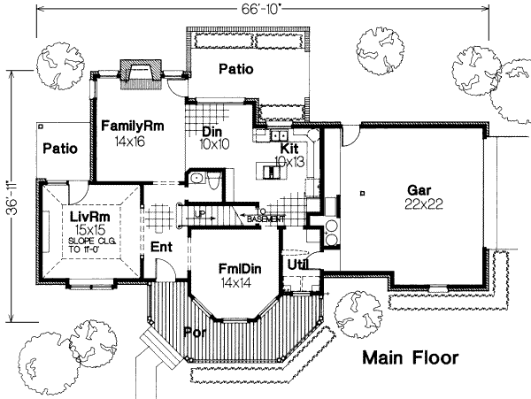 main floor house blueprint