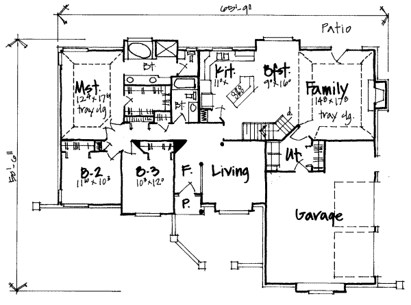 main floor house blueprint