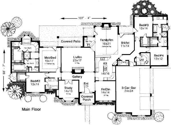 main floor house blueprint