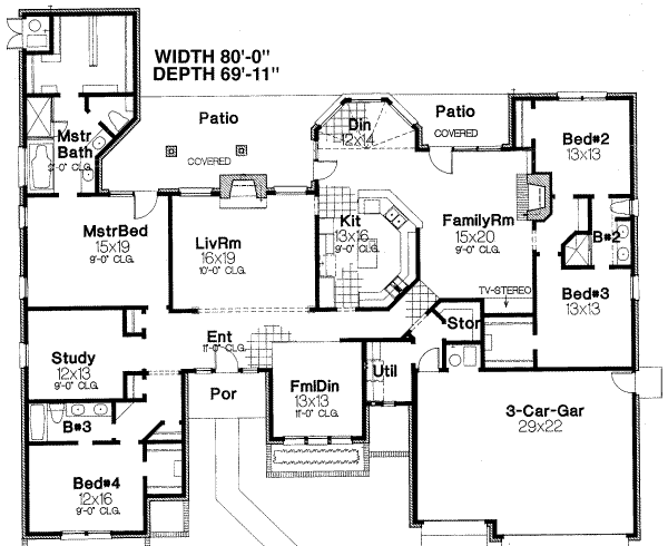 main floor house blueprint