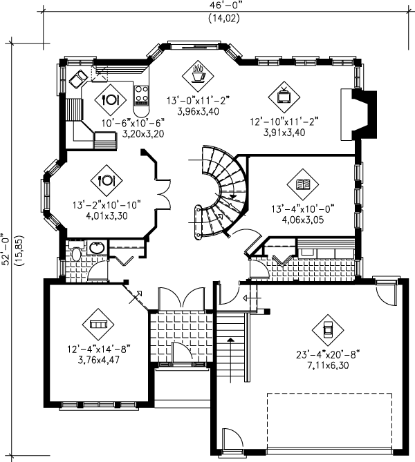 main floor house blueprint